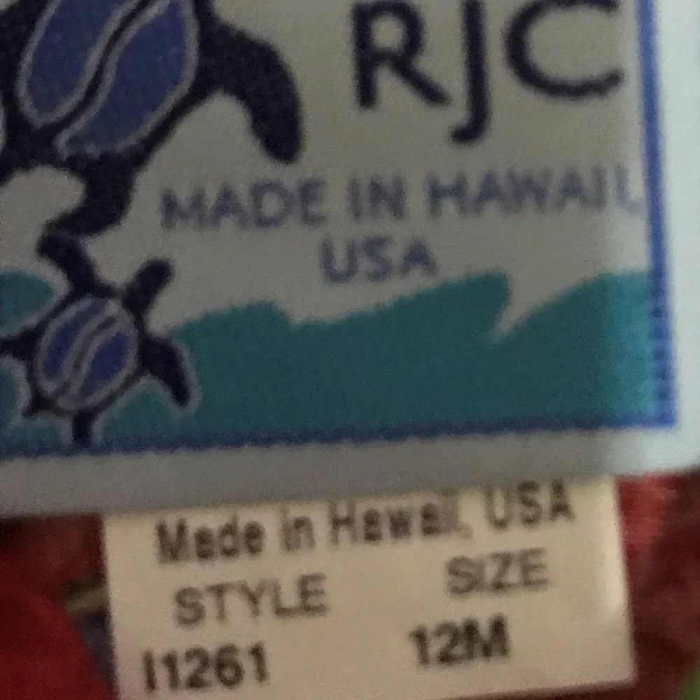 RJC Hawaiian Shirt and Shorts Set 12 M